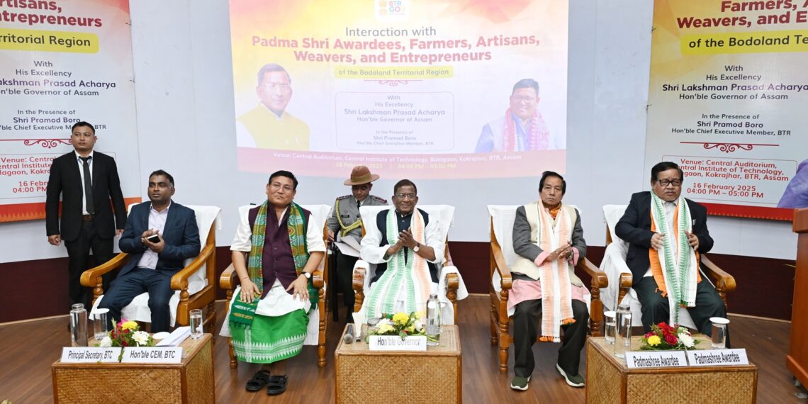 Assam Governor interacts with Farmers, Artisans, Weavers, and Entrepreneurs of BTR at CIT