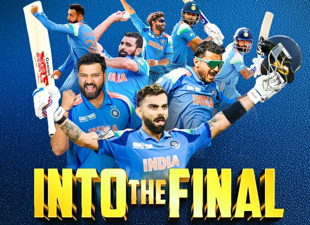 India Reaches Champions Trophy Final for the Third Time, Defeats Australia by 4 Wickets
