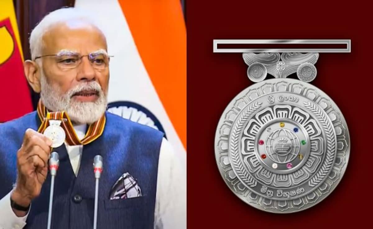 “PM Modi Awarded Sri Lanka’s Top Honor ‘Mithra Vibhushana’ for Strengthening India-Sri Lanka Ties”