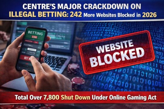 Centre's Major Crackdown on Illegal Betting