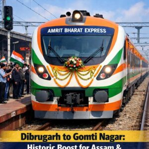 Amrit Bharat Express Train Launched on 18 jan from Dibrugarh to Gomti Nagar: Historic Boost for Assam and Northeast Connectivity