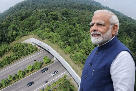Prime Minister Narendra Modi laid the foundation stone for the ₹6,957 crore Kaziranga Elevated Corridor in Kaliabor, Assam on January 18, 2026. Discover how this wildlife-friendly project on NH-715, along with the flag-off of two Amrit Bharat Express trains, boosts connectivity, protects rhinos, and accelerates Assam's growth ahead of 2026 elections.