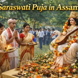 Saraswati Puja 2026 in Assam: Vibrant Celebrations Mark Basant Panchami with Devotion, Knowledge, and Festive Spirit Across Educational Institutions
