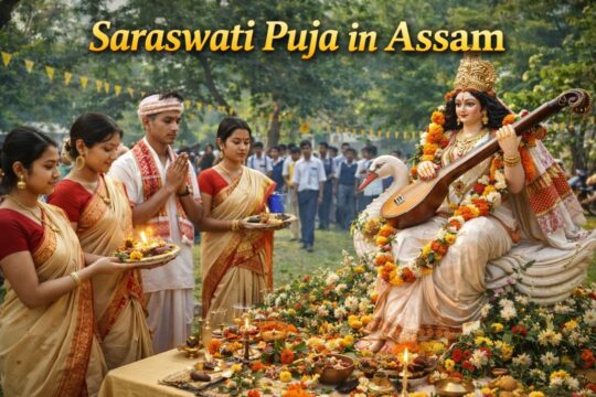 Saraswati Puja 2026 in Assam: Vibrant Celebrations Mark Basant Panchami with Devotion, Knowledge, and Festive Spirit Across Educational Institutions