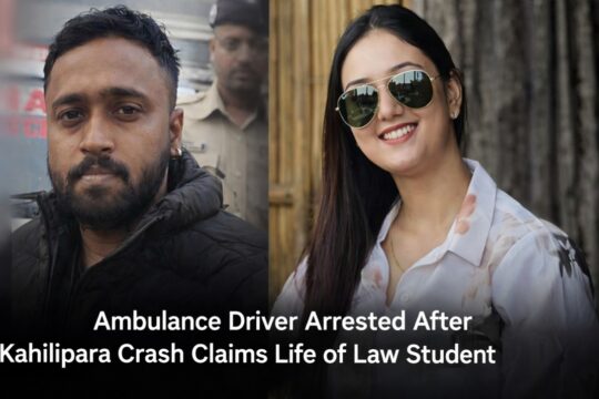 Guwahati Mourns as 108 Ambulance Driver Surrenders Following Tragic Death of Law Student Luna Bharadwaj in Kahilipara Crash