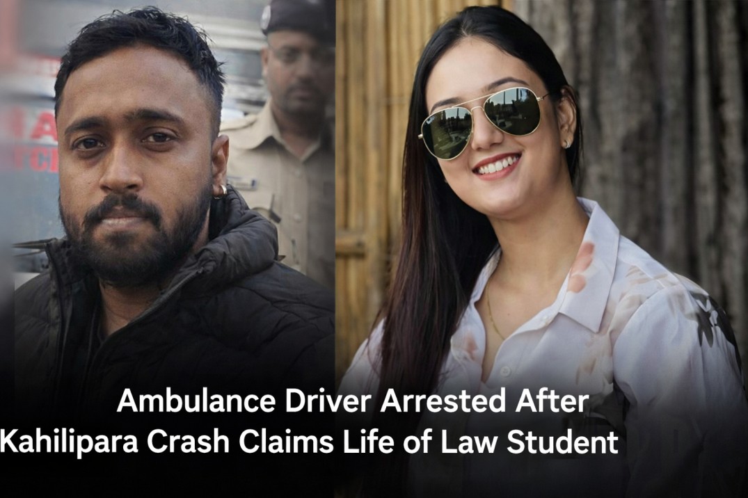 108 Ambulance Driver Surrenders After Killing Law Student in Guwahati Crash