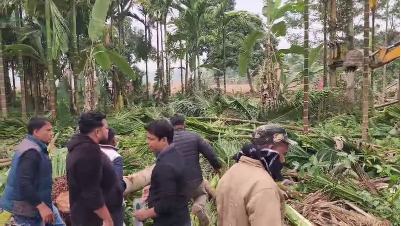 AIUDF Leader Bilal Uddin Tries to Block Doboka Forest Eviction Drive