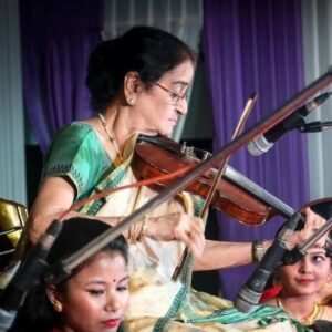 minoti khaund, assamese violinist, behala player, sangeet natak akademi amrit award, assamese folk music, hindustani instrumental violin, minoti khaund death, assam music legend, sunita bhuyan mother, jorhat violinist, pandit vg jog disciple