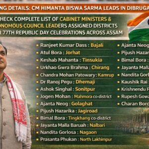 Assam 2026 Republic Day Flag Hoisting: Full Ministers List
