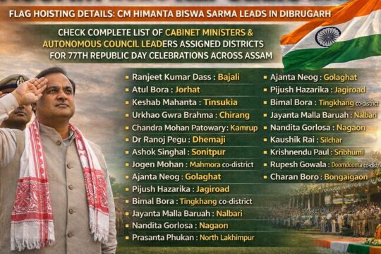 Assam 2026 Republic Day Flag Hoisting: Full Ministers List