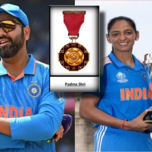 Rohit Sharma and Harmanpreet Kaur awarded Padma Shri
