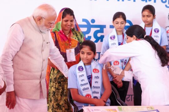 PM Modi Launches Historic HPV vaccination Drive: 1.2 Crore Girls Empowered!