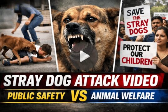 Stray Dog Attack Viral Video Sparks National Debate on Public Safety and Rabies Risk in India