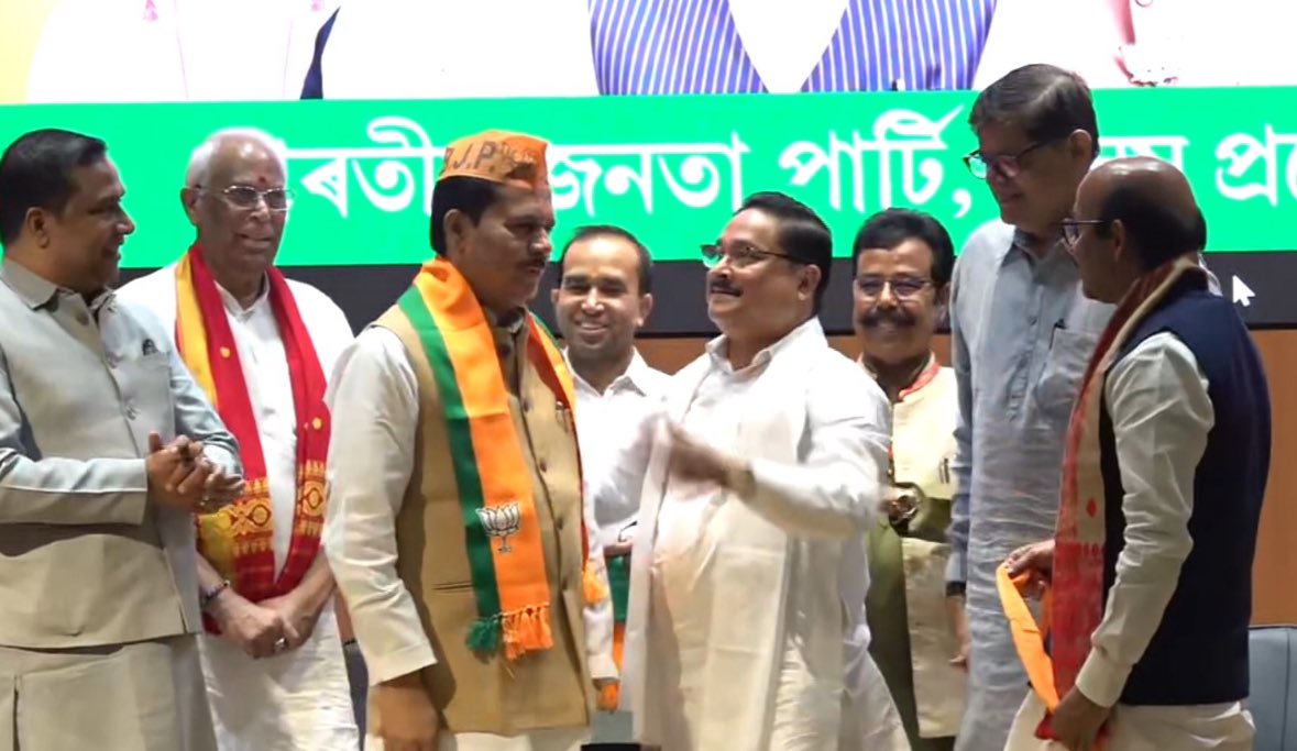 Bhupen Borah Joins BJP Ahead of 2026 Assembly Polls Bhupen Borah Joins BJP Ahead of 2026 Assembly Polls