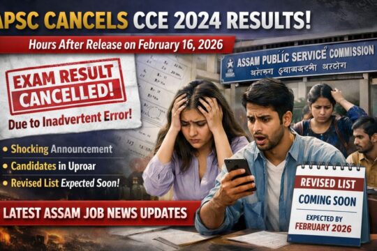 APSC Cancels CCE 2024 Results Over Error