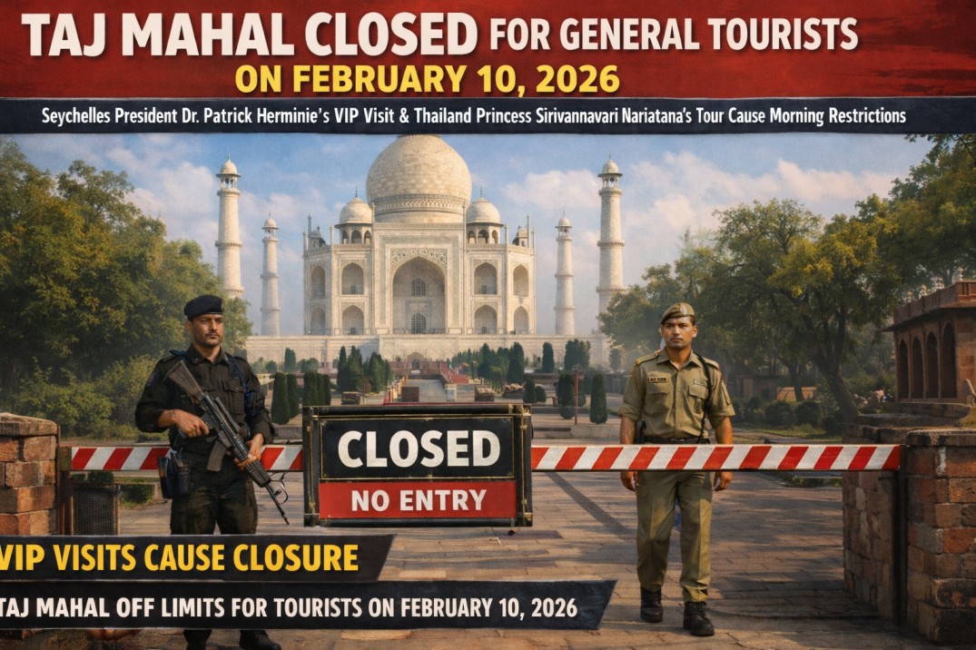 Taj Mahal Closed Feb 10 for Seychelles President’s Visit