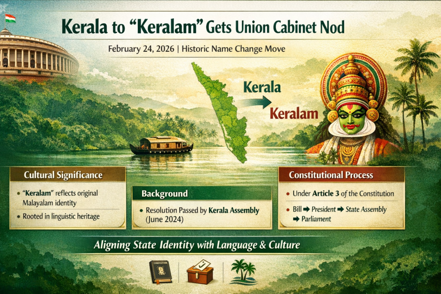 Kerala to Keralam: Shocking Rename Approved in 2026 Triumph