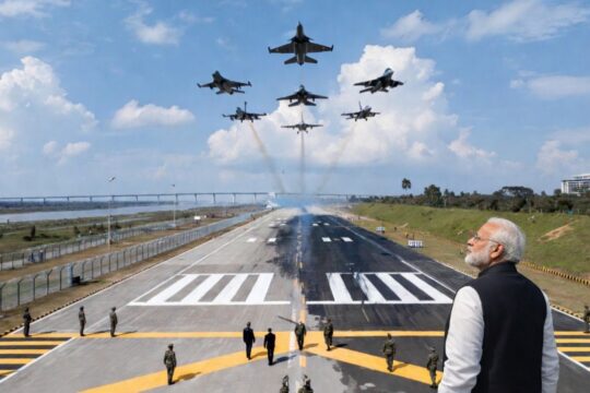 PM Modi Assam Visit: Historic Highway Landing on 14feb