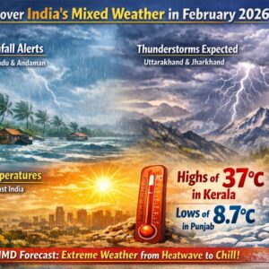 India Weather Rollercoaster: Extreme Temperatures, Heavy Rains in South, and Rising Mercury in North – IMD Latest Forecast February 2026