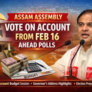 Assam Assembly Final Session Starts Feb 16 with Vote on Account