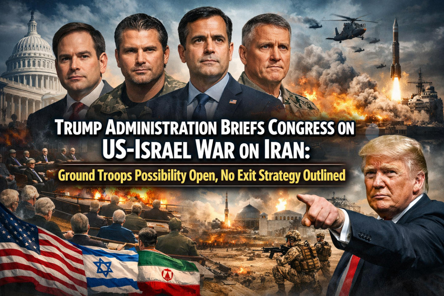 US-Israel War on Iran:Trump’s Massive Iran War Escalates,3 Top Officials Expose Shocking Truth