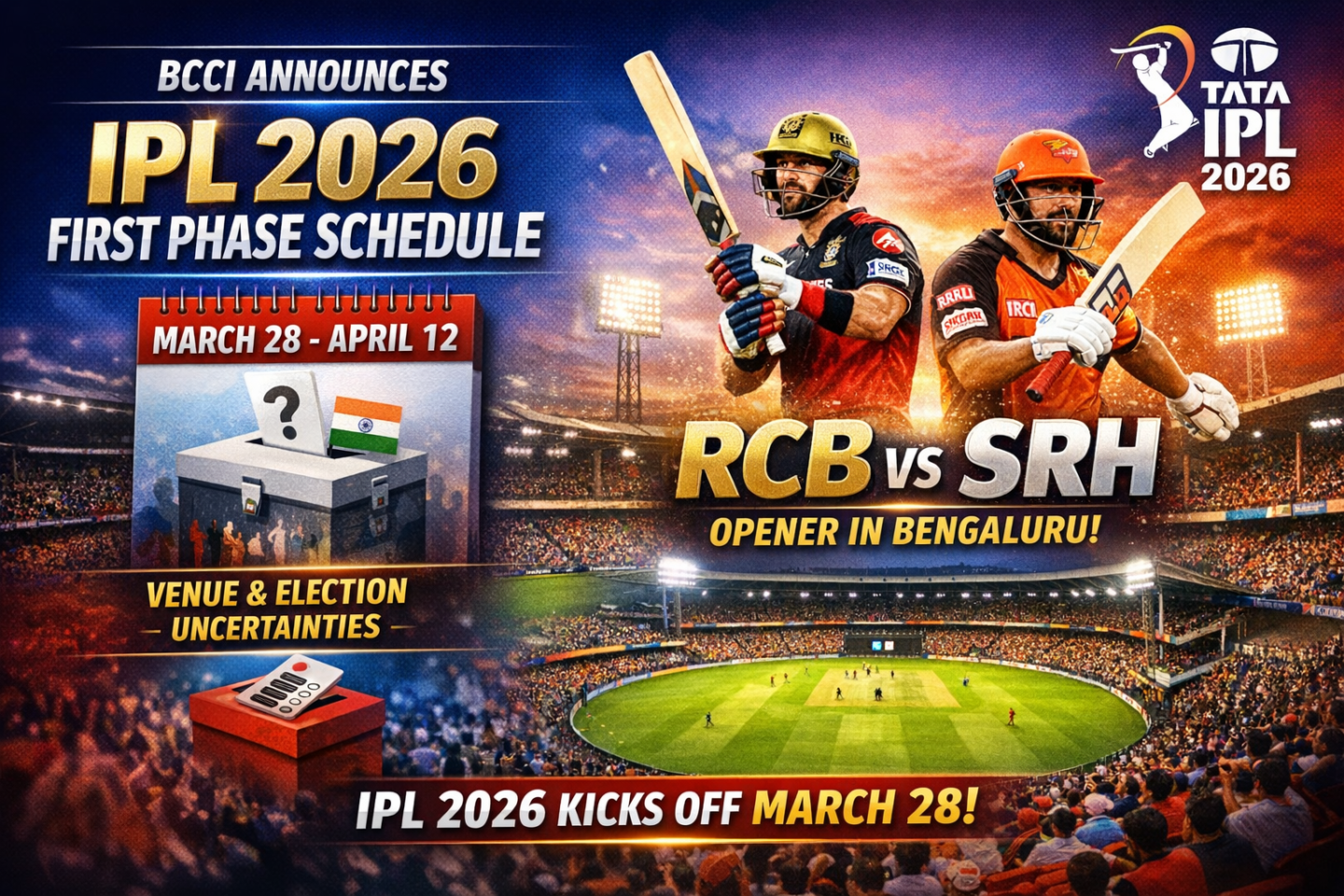 Explosive IPL 2026 Begins: 20 Epic Matches Unleashed Now!