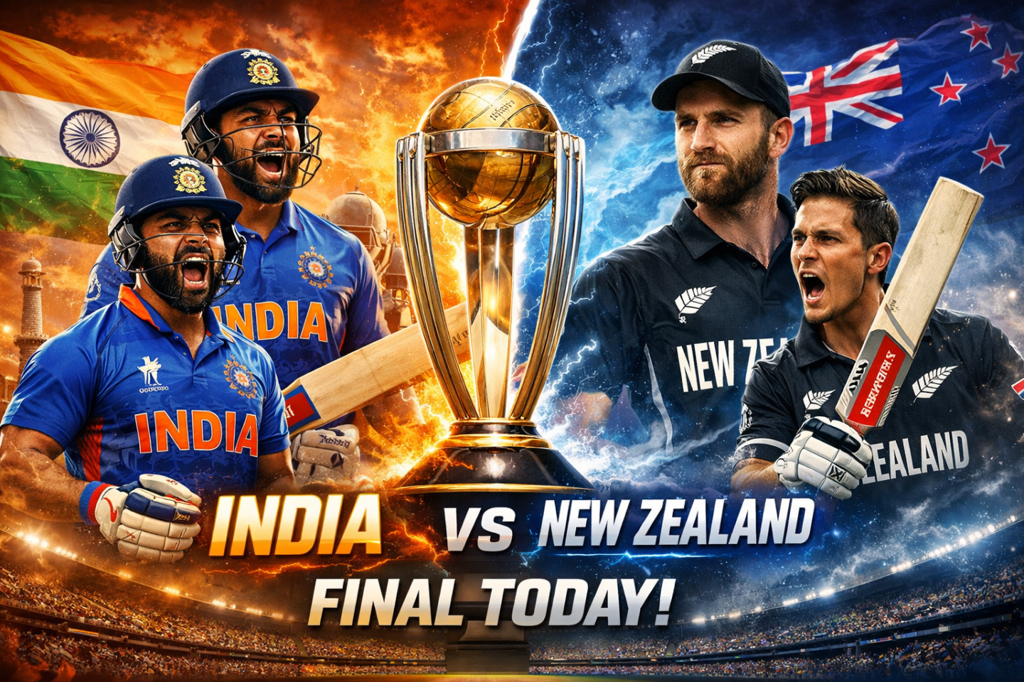 IND vs NZ T20 World Cup Final: Epic 3rd Title Power Surge Awaits!