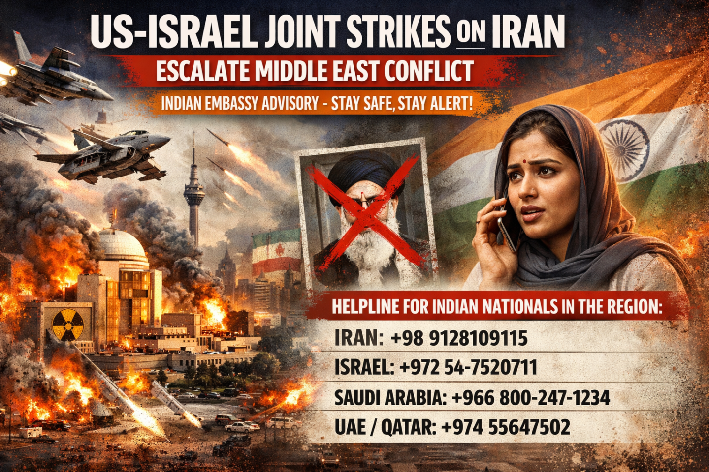 Explosive Crisis: Urgent 7 Helpline for Indian Citizens Alert