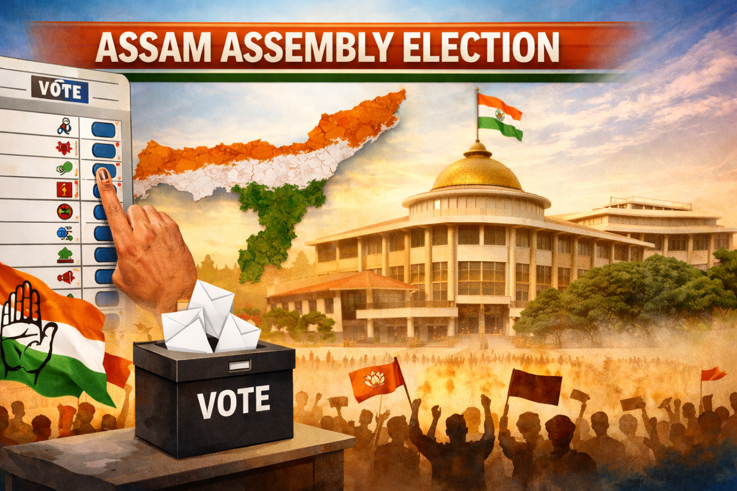Assam Assembly Election 2026: NDA Set For Massive 90+ Seat Triumph!