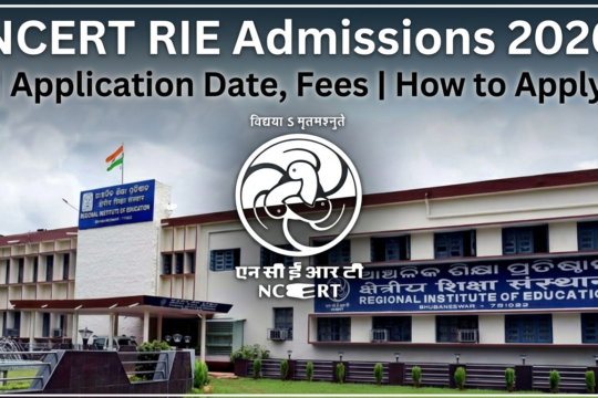 NCERT RIE Admissions 2026