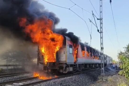 Shocking Rajdhani Express Fire: 68 Passengers Safe in Kota Blaze