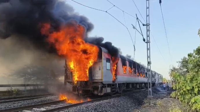 Shocking Rajdhani Express Fire: 68 Passengers Safe in Kota Blaze
