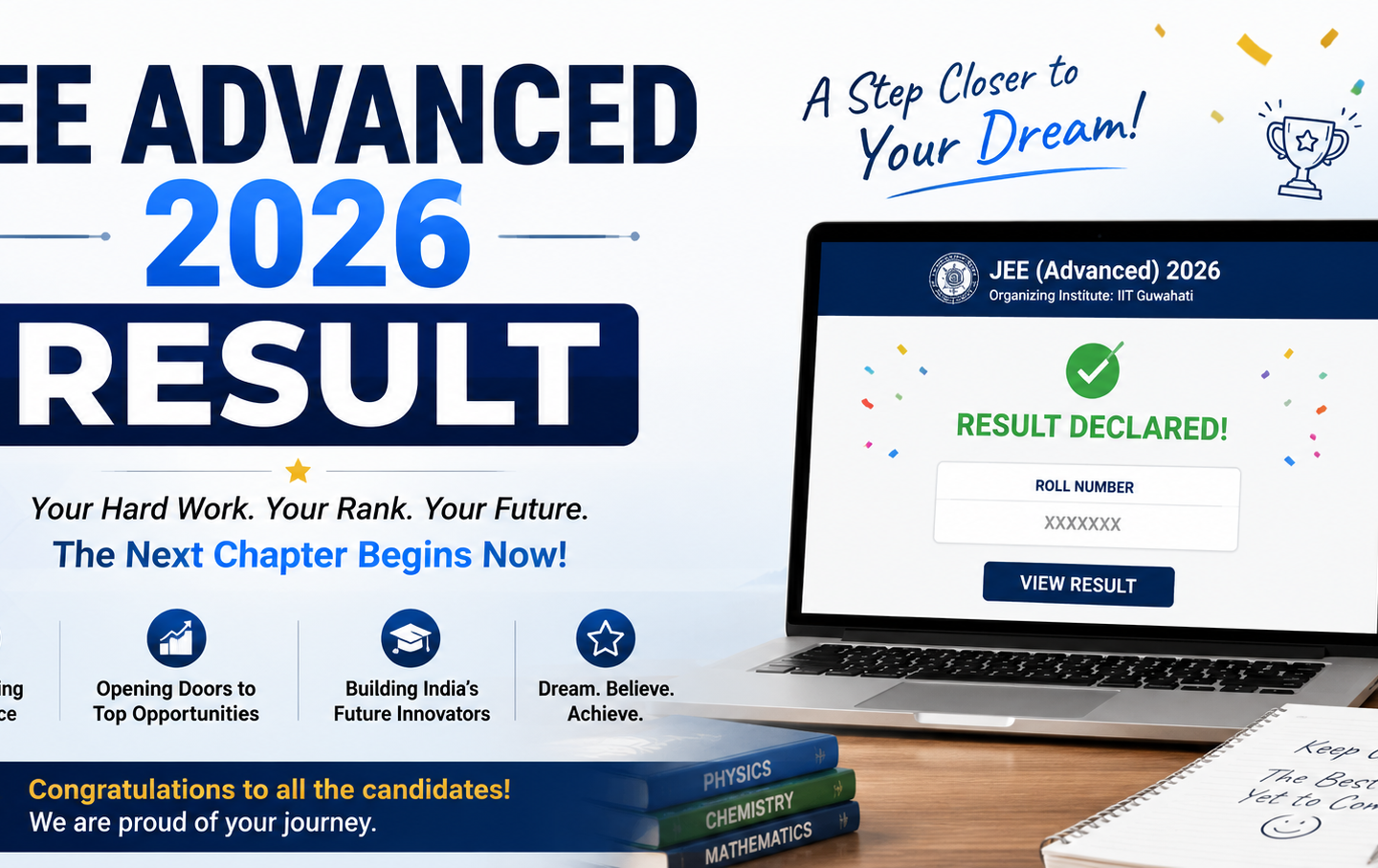 JEE Advanced 2026 Result Out Tomorrow: 10 AM Scores!