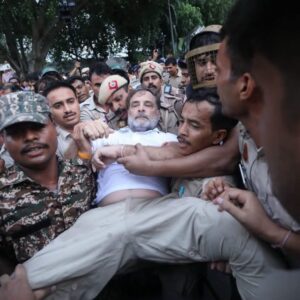 Breaking Update: Rahul Gandhi Held During Protest