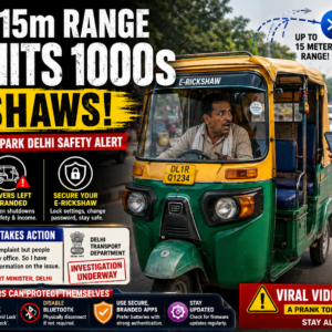 Shocking 15m Range Hack Hits 1000s E-Rickshaws!